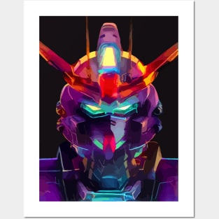 Neon Mecha Posters and Art